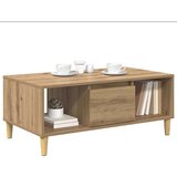 vidaXL Klubska miza Umetni hrast 90 x 50 x 26.5 cm Konstruiran les | Shoptok.si
