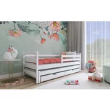 Lano Otroška postelja z dodatnim ležiščem Tosia - 80x160 cm - Bela