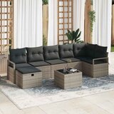 vidaXL Set sofe 8 kom. 7-Broj sjedala Siva poliratan | shoptok.hr