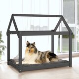 Krevet za pse sivi 101x70x90 cm od masivne borovine | Eponuda.ba