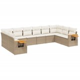  The Living Store Vrtna sedežna garnitura 10-delna z blazinami bež poli ratan - Vrtna Sedežna Garniture, (21443688) | Shoptok.si
