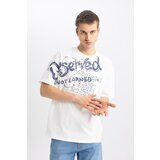 Defacto Comfort Fit Crew Neck Printed Short Sleeve T-Shirt cene