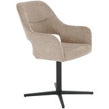 MID.YOU NASLANJAČ, les, kovina, tekstil rjavosiva | Shoptok.si