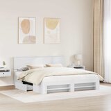  Krevetna konstrukcija Bijelo 180 x 200 cm Konstruirano drvo | shoptok.hr