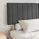  Posteljni okvir z oblazinjenim vzglavjem z vzglavjem Temno siva, (5000101525) | Shoptok.si