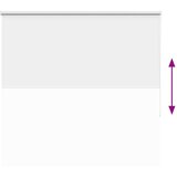 vidaXL Rolo zatemnjena bela 155x150cm Širina tkanine 151,6cm poliester | Shoptok.si