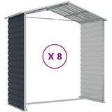  Vrtno spremište antracit 191 x 725 x 198 cm pocinčani čelik | shoptok.hr