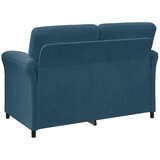 SOFA za dvije osobe Plava 138 x 83 x 95 cm Baršun | shoptok.hr