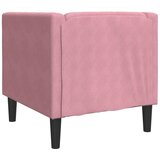  Fotelja Chesterfield ružičasta baršunasta | Eponuda.com