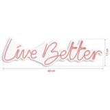 WALLXPERT dekorativna plastična led rasveta live better pink | ePonuda.com