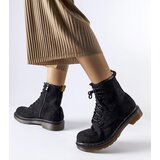 Gemre Black eco-suede worker boots Alfreda | shoptok.hr