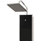PANEL za tuširanje od stakla 18 x 45,5 x 130 cm crni | shoptok.hr