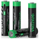 Patona komplet od 4 baterije AAA/LR03 litijum-polimer 500 mAh 1,5 V sa USB-C punjenjem Cene