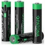 komplet od 4 baterije AAA/LR03 litijum-polimer 500 mAh 1,5 V sa USB-C punjenjem