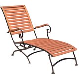 Garden Pleasure Rjav vrtni ležalnik iz masivnega lesa Vienna – Cene