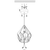 Eglo 49024 - visilica na sajli carlton-p 1xE27/60W/230V | Eponuda.com
