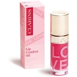 Clarins Lip Comfort Oil Love Collection olje za ustnice z vlažilnim učinkom odtenek 31 rosy kiss 7 ml | Shoptok.si