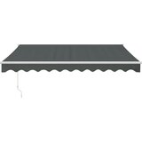 Tenda na uvlačenje antracit 3 x 2,5 m od tkanine i aluminija | shoptok.hr