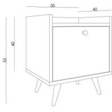 Hanah home noćni stočić dopo travertine | ePonuda.com