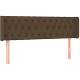  Posteljno vzglavje temno rjavo 147x16x78/88 cm blago, (20736450) | Shoptok.si