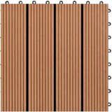  WPC pločice 30 x 30 cm 11 kom 1m2 Smeđa | shoptok.hr