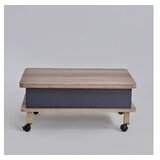 Hanah home Stol za dnevni boravak Dy Adt 90x40x60 cm, Antracit | Eponuda.ba