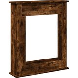 vidaXL Okvir za kamin dimljeni hrast 75x20x87,5 cm inženirski les | Shoptok.si
