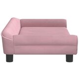  Krevet za pse ružičasti 100 x 50 x 21 cm baršunasti | shoptok.hr