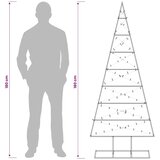  Metalna božićna jelka KUOPIO 180 cm Topla bijela - 180 cm Crna s LED svjetlima | shoptok.hr