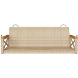 vidaXL Gugalna klop bež 109x62x40 cm poli ratan | Shoptok.si