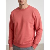 Sinsay Crewneck comfort fit majica dugih rukava s udjelom pamuka Slike