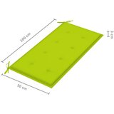  Vrtna klupa s jarko zelenim jastukom 112 cm od masivne tikovine | shoptok.hr