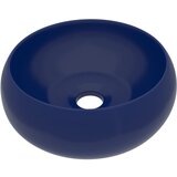 Maison Chic Razkošen Umivalnik - Kopalna umivalnik - Lavabo okrogel mat temno moder 40x15 cm keramičen, (21684830) Cene