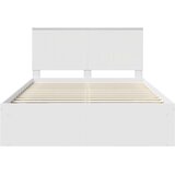  Konstrukcija postelje Bela 140 x 200 cm Masivno borovo les, (5000103516) | Shoptok.si