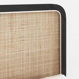  Vzglavje z vzglavjem Črna 120 x 55 x 3 cm Ratan, (5000109308) | Shoptok.si
