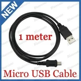  Podatkovni data kabel - računalniški polnilec - micro USB - 1m - črni