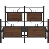 vidaXL Okvir kreveta bez madraca smeđa boja hrasta 120 x 200 cm drveni | shoptok.hr