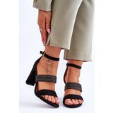 FE1 Suede Sandal With Braided Heel Strap Black Roselia | Shoptok.si