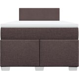  Krevet box spring s madracem tamnosmeđi 120 x 190 cm od tkanine | shoptok.hr