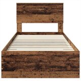 Okvir za krevet Staro drvo 90 x 200 cm Konstruirano drvo | shoptok.hr