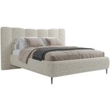 MID.YOU OBLAZINJENA POSTELJA 140 cm x 200 cm , les, tekstil naravne barve | Shoptok.si