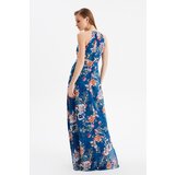 Trendyol Petrol Waist Detaljna večernja haljina &amp; Maturska haljina plava | siva | ePonuda.com