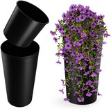 KADAX cvetlični lonec 47 cm pokrov z vložkom plastični cvetlični lonec črne barve, (5000346527) | Shoptok.si
