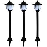 vidaXL Vrtne solarne svjetiljke 3 kom LED crne | shoptok.hr