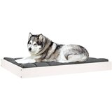  Krevet za pse bijeli 101,5 x 74 x 9 cm od masivne borovine | shoptok.hr