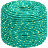 vidaXL Brodski konop zeleni 10 mm 100 m od polipropilena | shoptok.hr