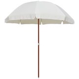 vidaXL Suncobran s čeličnom šipkom 240 cm boja pijeska | shoptok.hr