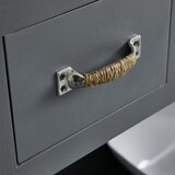 Bessagi Home Vintage Vitrina Gitte, Siva | Shoptok.si