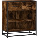 vidaXL Komoda dimljeni hrast 68x35x76 cm inženirski les | Shoptok.si