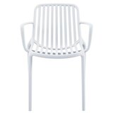 SUNFUN Vrtni stol (Bela, Polipropilen) | Shoptok.si